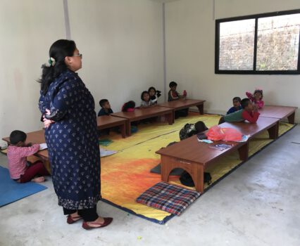 Schoolkinderen blijven de spil van Diyo Nepal