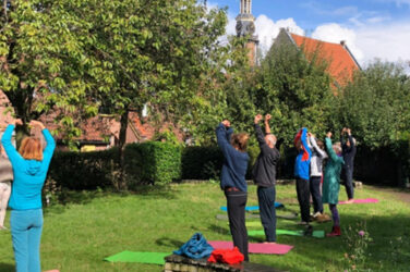 Yoga tijdens carillonconcert in Zutphen