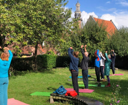 Yoga tijdens carillonconcert in Zutphen